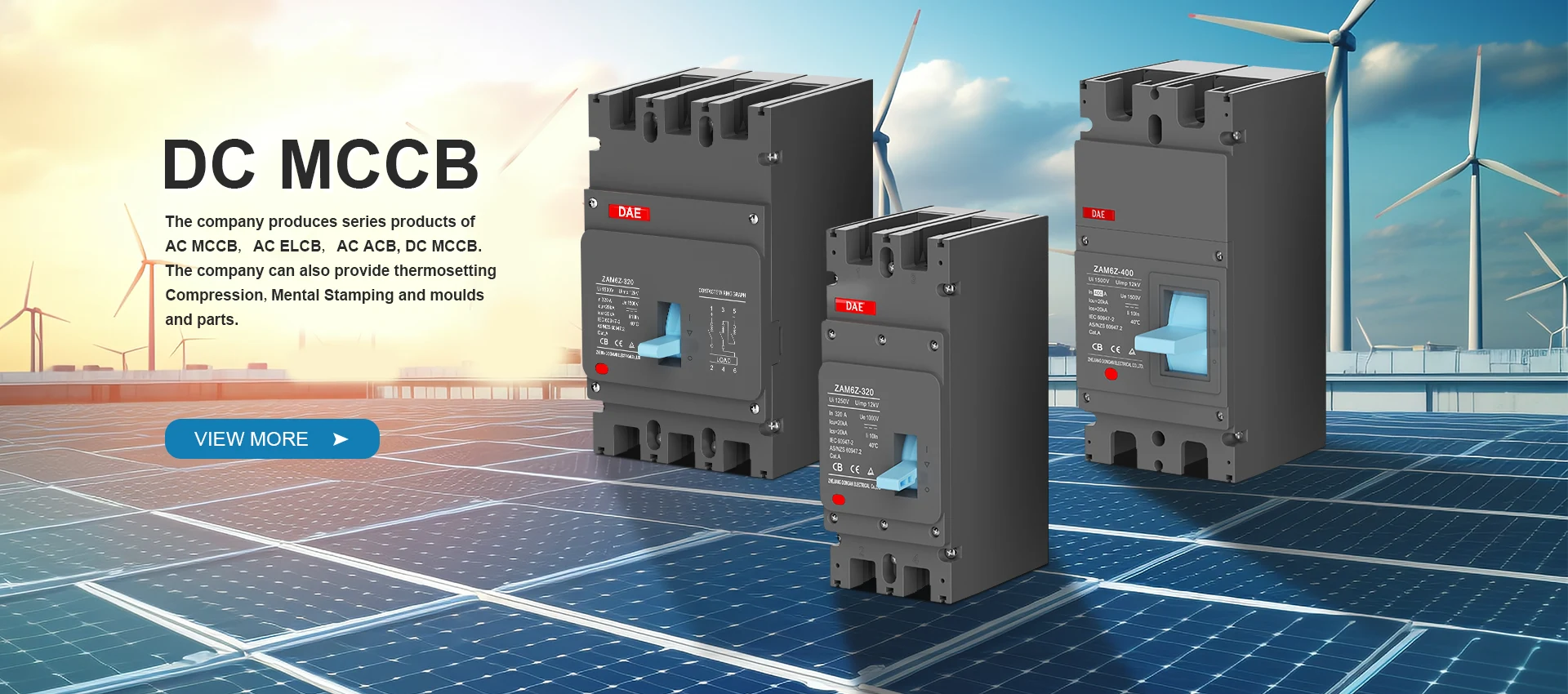 DC MCCB Manufacturer DC MCCB Manufacturer