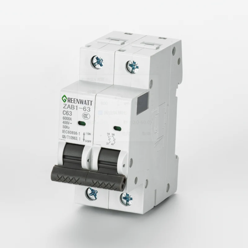 2P 500V 63A DC Miniature Circuit Breaker 2P 500V 63A DC Miniature Circuit Breaker